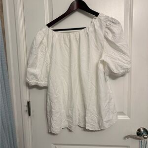 Old Navy White Eyelet Blouse